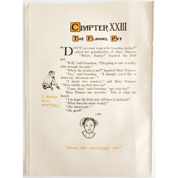 1913 Mary Frances Sewing Pattern Doll Afternoon Dress Jane Boyer Crafts DWSS11 - Picture 4 of 4